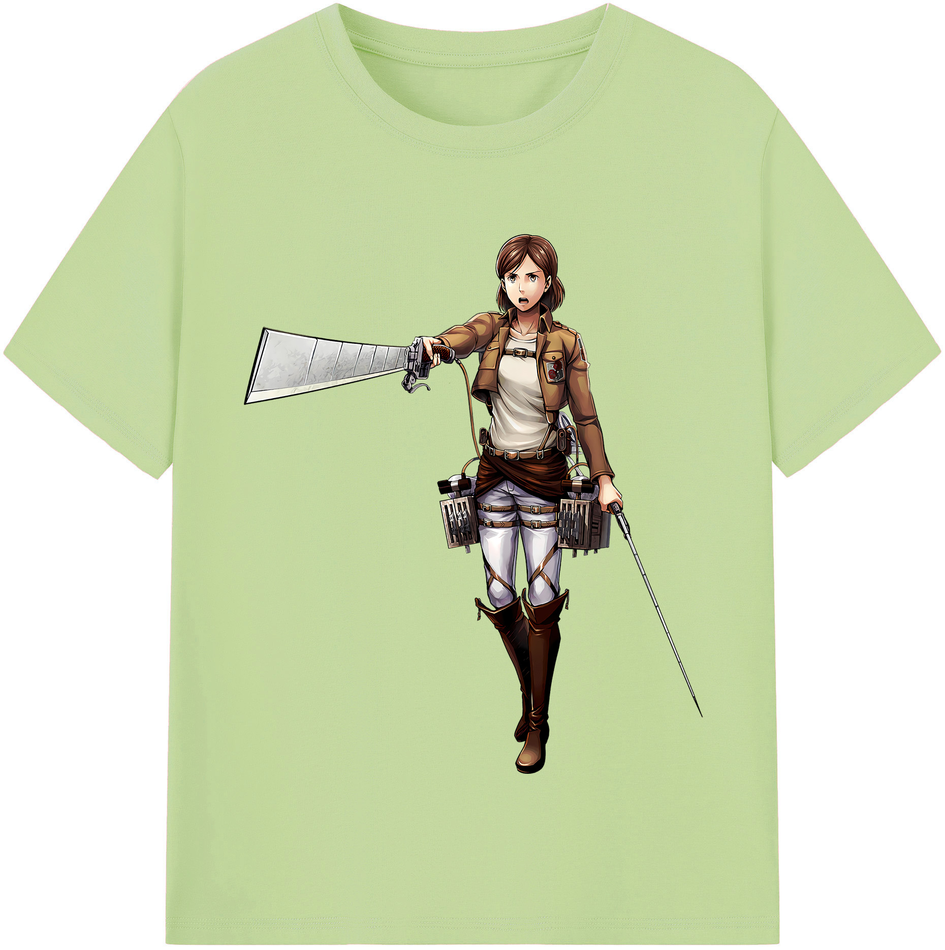 （画像用） 進撃の巨人 Attack on Titan 綿100％半袖Tシャツ（フロントプリント）